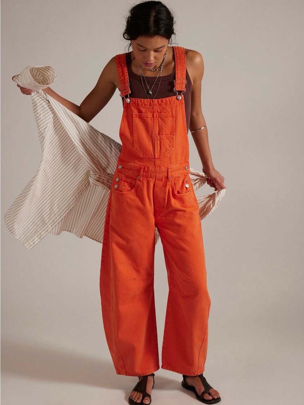 We The Free Good Luck Barrel Overalls~ Spicy